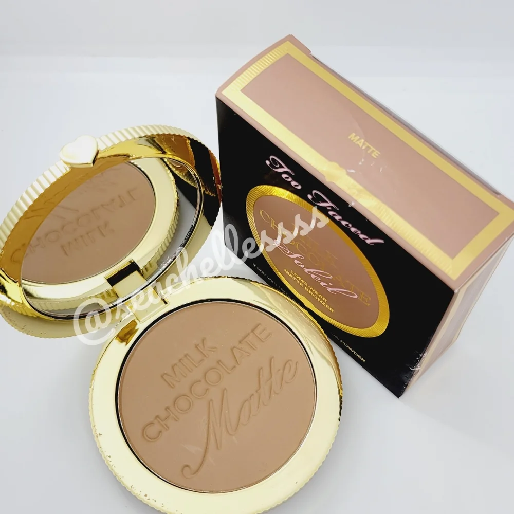Too Faced Milk Chocolate Bronzer Brand New in Box (NWT) Authentic Light Medium